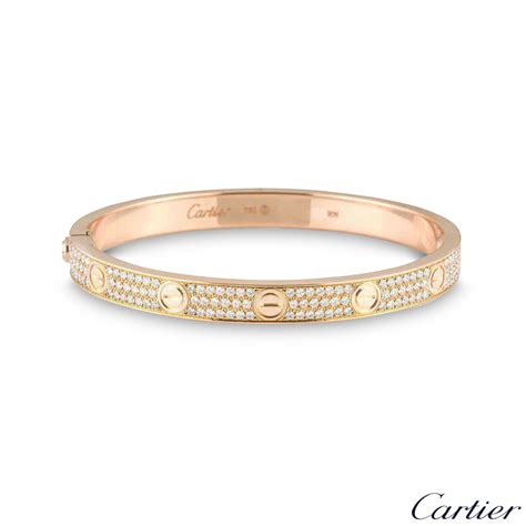 cartier love bracelet full diamonds|cartier bracelet full diamond price.